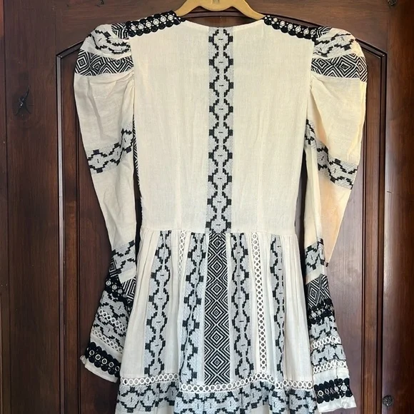 Hemant & Nandita | Moira Twisted Yoke Midi NWT Dress Sz. XS - Picture 10 of 10